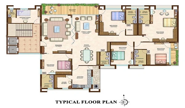 Prestige Nautilus 5 BHK Floor Plan