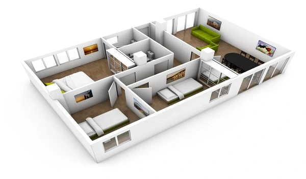 Featured Image of Prestige Avon 3 Bhk Apartment Floor Plan